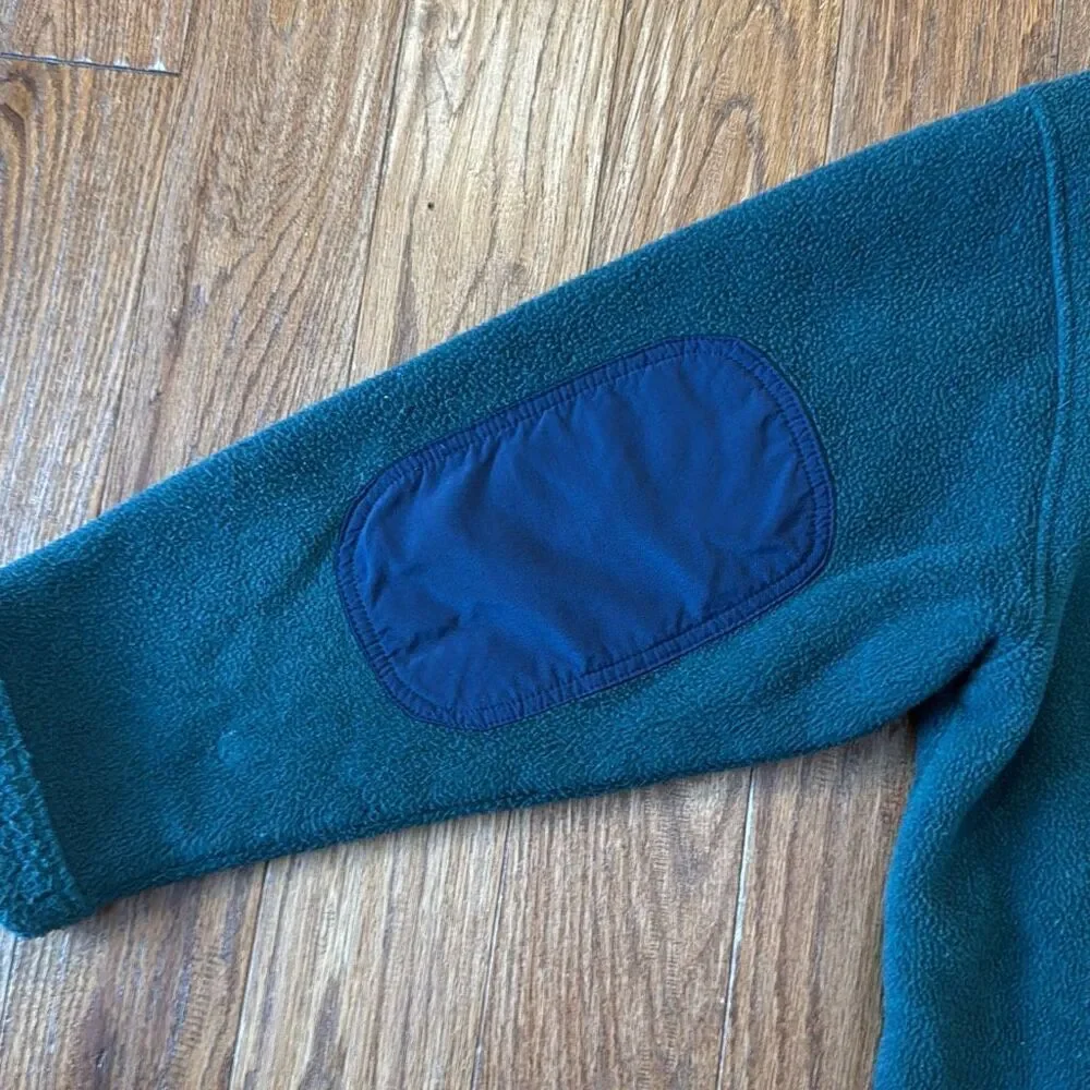 L.L. Bean vintage dark green full zip fleece size xl